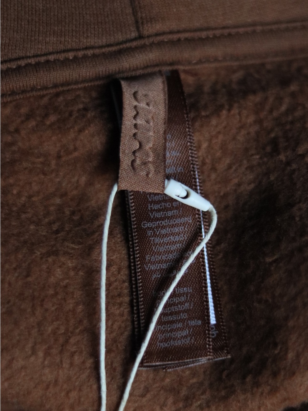 SKIMS Brown Full-Zip Utility Hoodie with Chest Logo - Picture 4 of 11